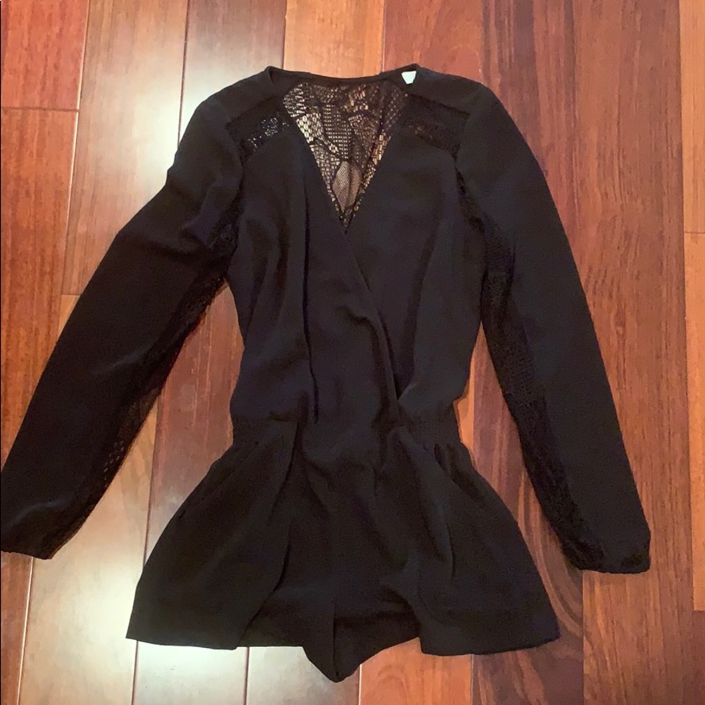 Parker Black Romper